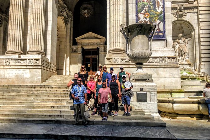 1 Hour Morning Walking Tour in Times Square NYC - New York Public Library, marble, books, and film lore