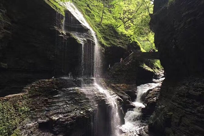 3-Day Niagara Falls, Corning & Thousand Island Tour from New York - Day 1: Corning glass, Watkins Glen, and Niagara after dark