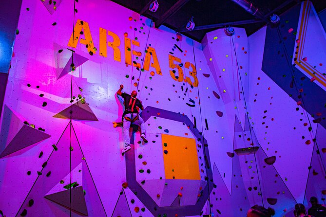 3 Hour Session at Williamsburg's Adventure Park Area 53 - Skating, laser games, and the attractions between climbs