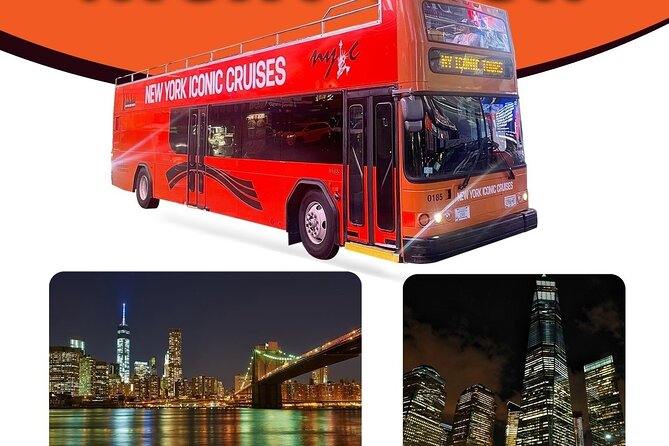 75-Minutes NYC Sightseeing Night Double Decker Bus Tour - Brooklyn Bridge and the East River crossings