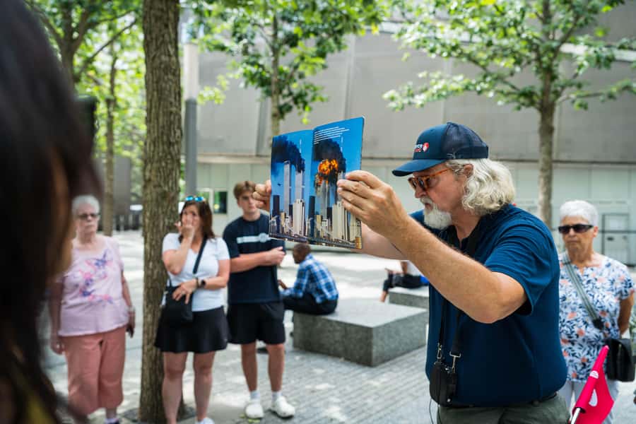 9/11 Memorial Tour + Museum and One World Observatory Option - The Memorial pools and the Survivor Tree
