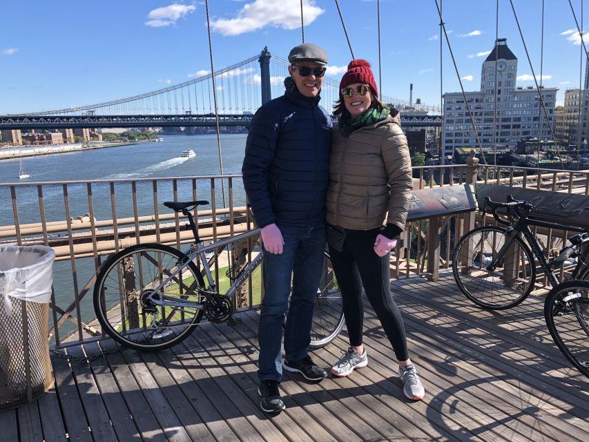 Brooklyn: 2-Hour Manhattan & Brooklyn Bridges Bike Tour - Crossing the Brooklyn Bridge toward DUMBO