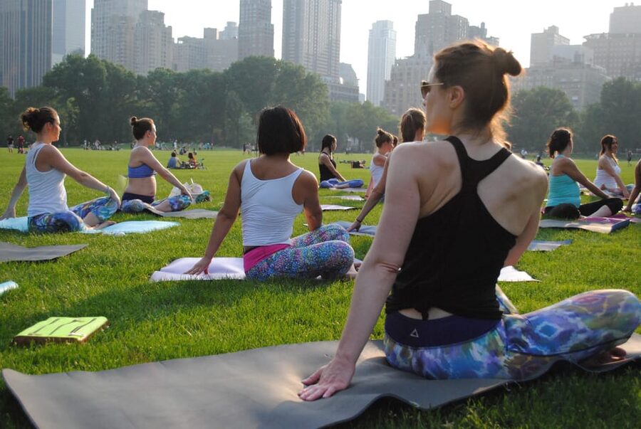 Central Park, New York: Yoga Classes in the park since 2012 - Fitting yoga into a Central Park day