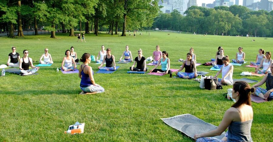 Central Park, New York: Yoga Classes in the park since 2012 - What the one-hour class includes