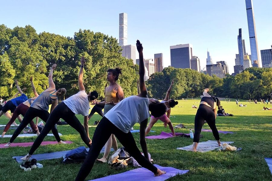 Central Park, New York: Yoga Classes in the park since 2012 - A closer look at the class rhythm