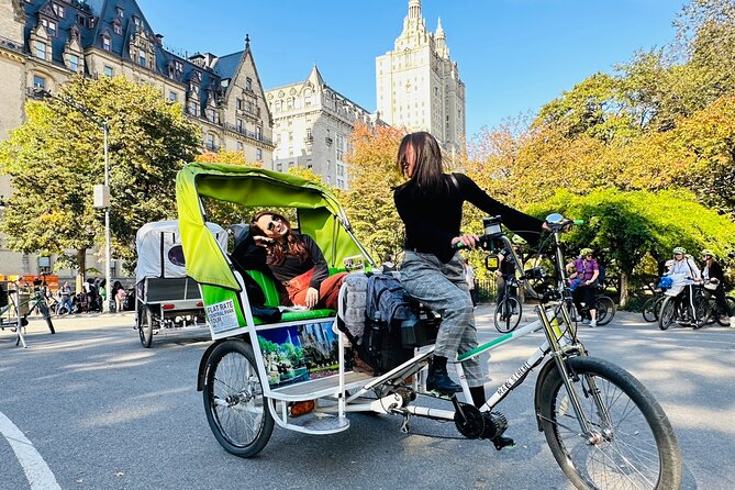 Central Park Pedicab Tour ( starting - Natural History Museum ) - Gapstow Bridge and views toward Midtown