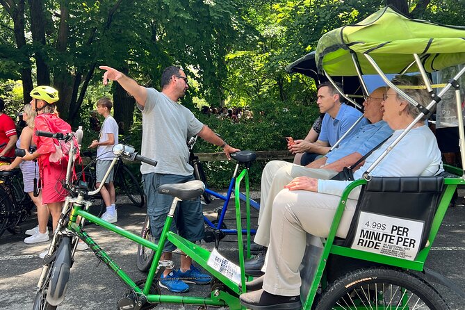 Central Park privet pedicab delux tour -1 hour - Bow Bridge, Cherry Hill, and The Lake