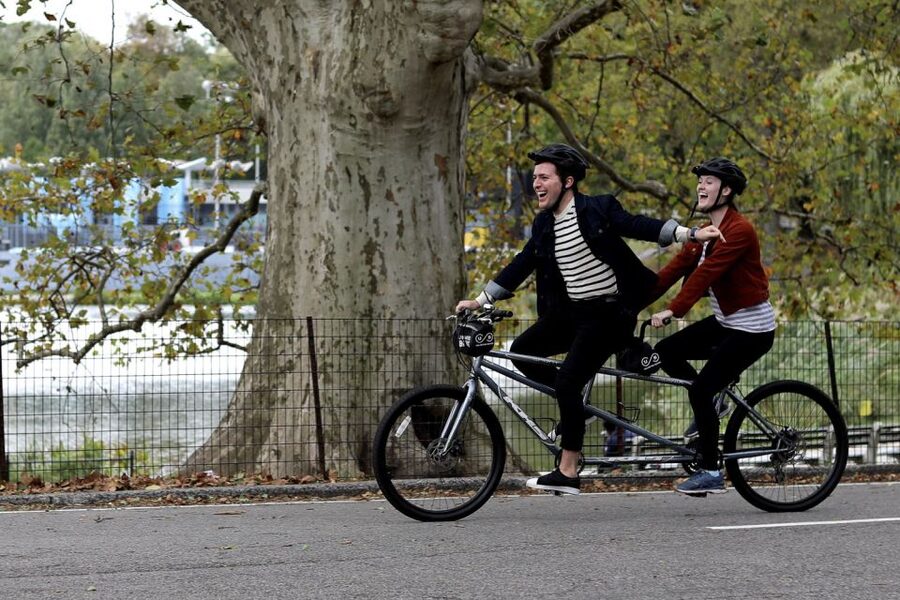 Central Park Tandem Bike Rentals - The bike inspection matters more than the map