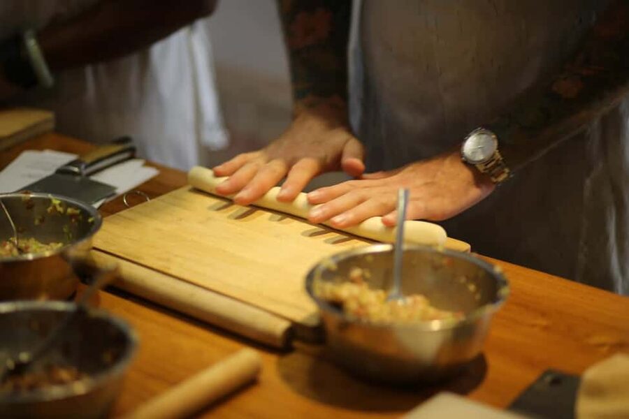 Chinese Dumplings Cooking Class in NYC – Fun & Delicious! - Eating what you made