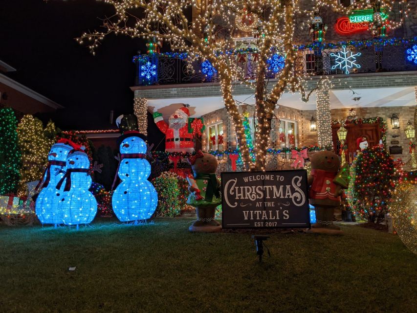 Christmas Light Night tour - The minibus ride to southwest Brooklyn