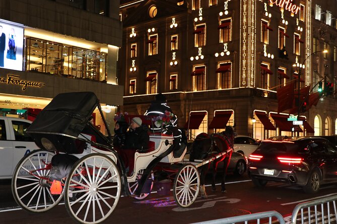 Christmas Light Private Carriage Ride New York City - Radio City Music Hall closes the sight list