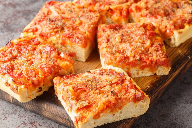 DUMBO Brooklyn Food and Culture Tour - L&B Spumoni Gardens and the first taste