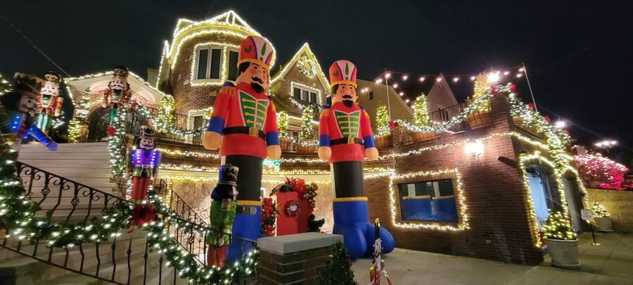 Dyker Heights Holiday Lights - Walking the 16-block display area