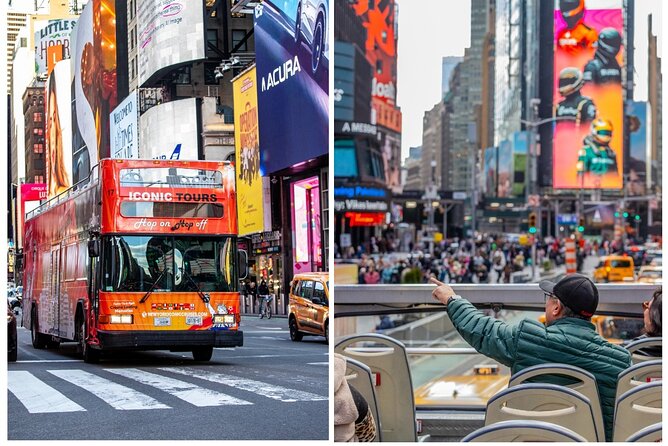 Express Sightseeing Bus Tour with Statue of Liberty Cruise Combo - A fast city orientation from West 47th Street