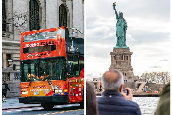 Express Sightseeing Bus Tour with Statue of Liberty Cruise Combo - Lower Manhattan brings the history into focus