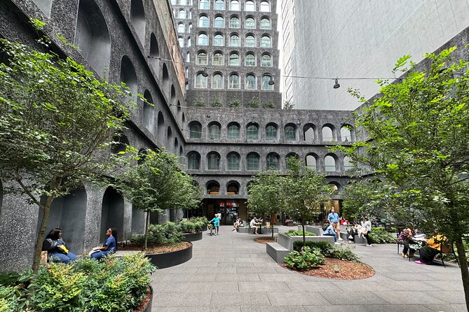 Financial District NYC Architecture Walking Tour - One Chase Manhattan Plaza and modern corporate design