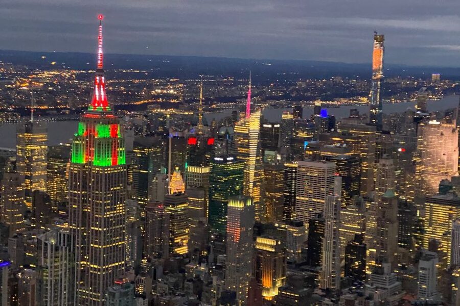 From New Jersey: New York City Skyline Tour - Linden check-in and the small helicopter setup