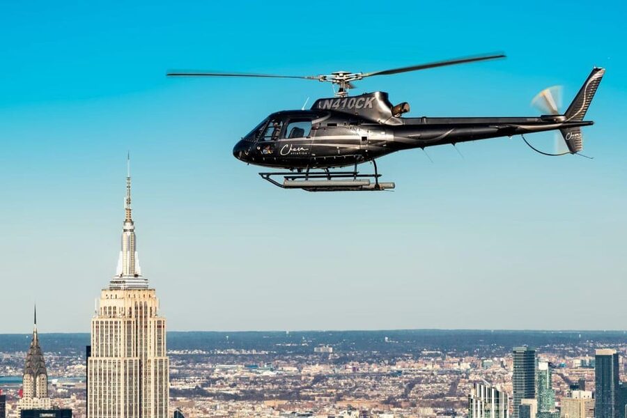 From New Jersey: NYC Skyline Helicopter Tour - What you see during the 30-minute flight