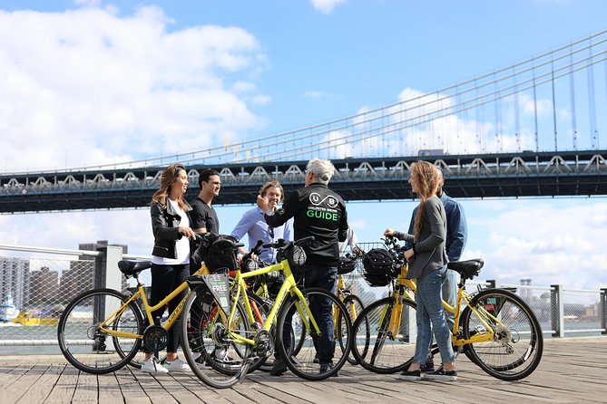 Guided Bike Tour of Lower Manhattan and Brooklyn Bridge - Crossing the Brooklyn Bridge by bike