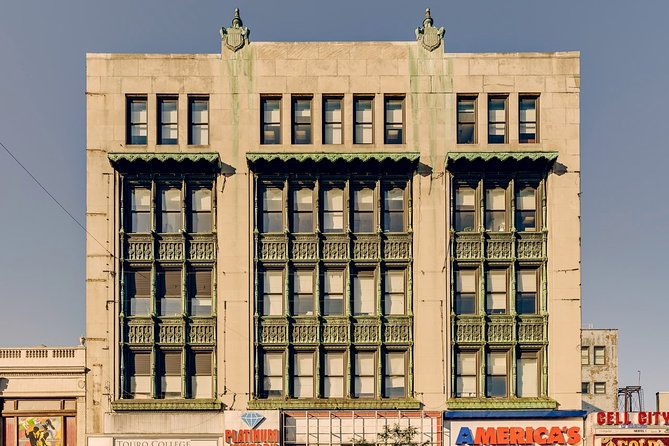 Harlem Walking Tour: Mount Morris Park Historic District w/ Lunch - Architectural clues in the former Temple Israel building