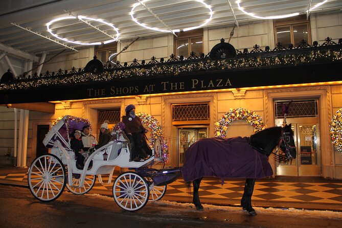 Magical Evening Horse-Drawn Carriage through NYC (65 min) - Rockefeller Center under the evening lights