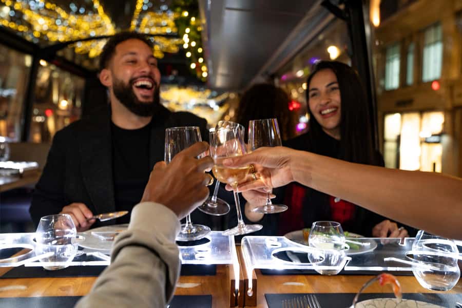 New York City: Bustronome Gourmet Dinner Tour - The glass roof makes the difference