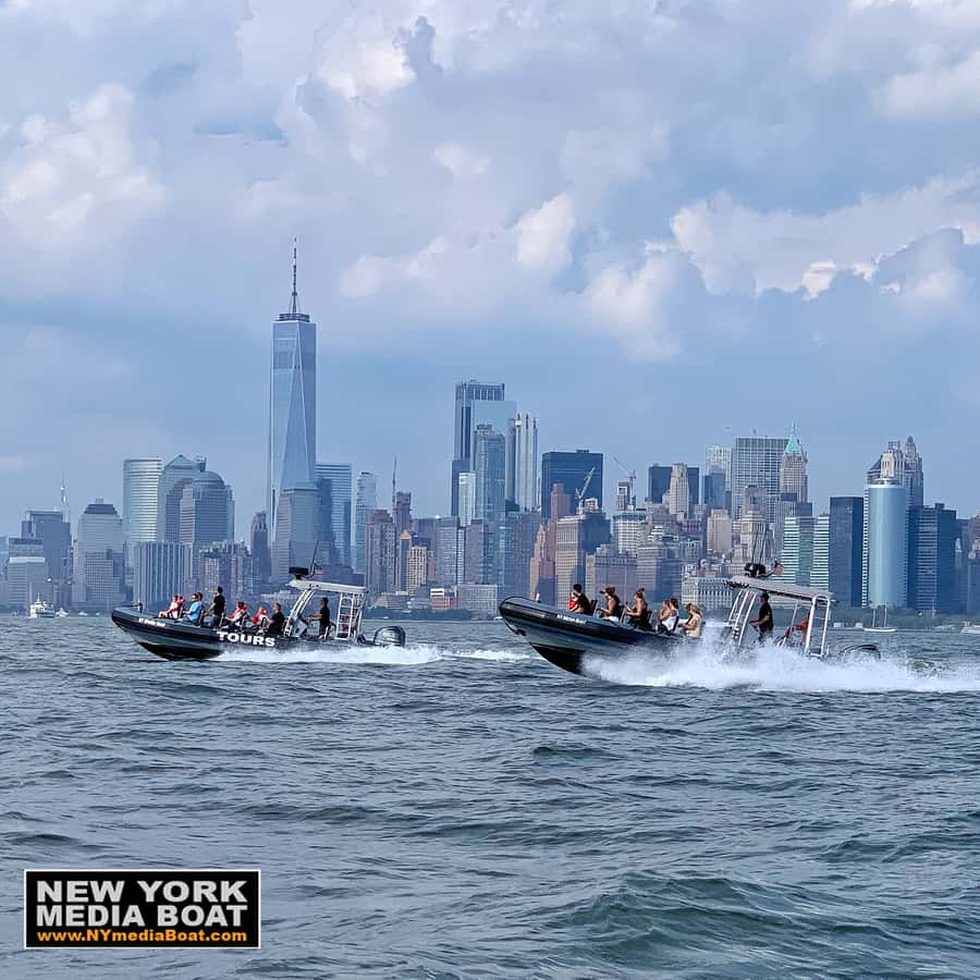 New York City: Harbor Speedboat Tour - The main event: stopping at Lady Liberty