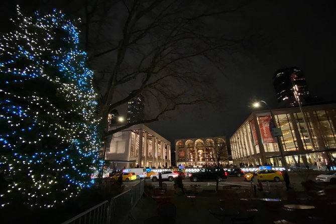 New York City Holiday Movie Sites and Lights Bus Tour - Lincoln Center offers an early photo stop