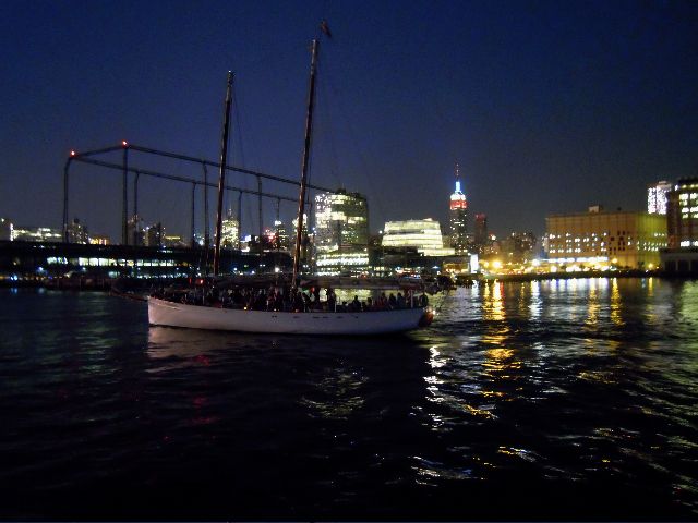 New York City Lights Schooner Cruise - The Manhattan waterfront from a traditional schooner