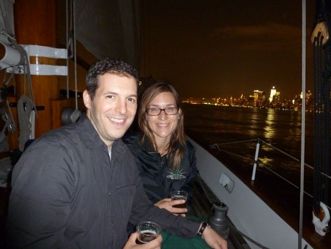 New York City Lights Schooner Sail - Setting out from Chelsea Piers after dark