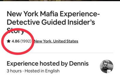 New York City Mafia and Local Food Tour led by NYPD Guides