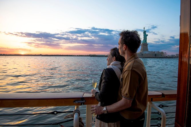 New York City Sunset Cruise on a Yacht - The Statue of Liberty at close range