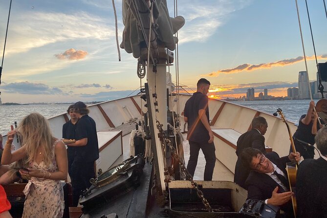 New York City Sunset Jazz Sail aboard Clipper City - Bridges, Brooklyn, and the return through the harbor