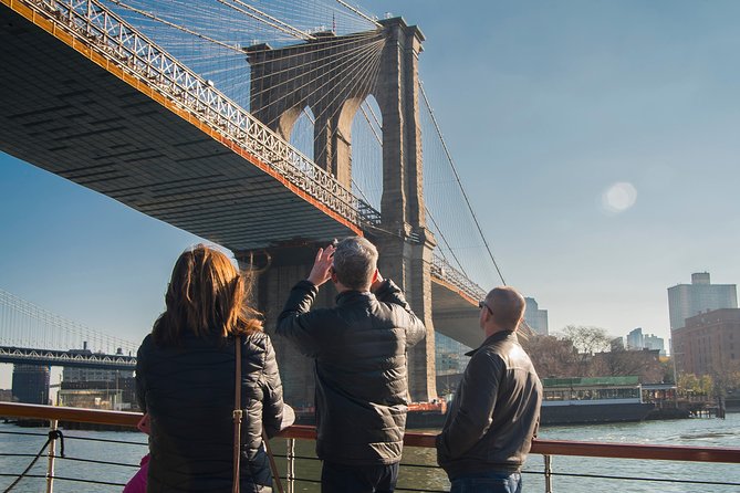 New York Harbor Brunch Cruise - Passing beneath the Brooklyn Bridge