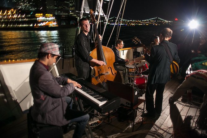 New York Harbor Wine and Jazz Sail aboard Clipper City - Live jazz, wine, and the onboard mood