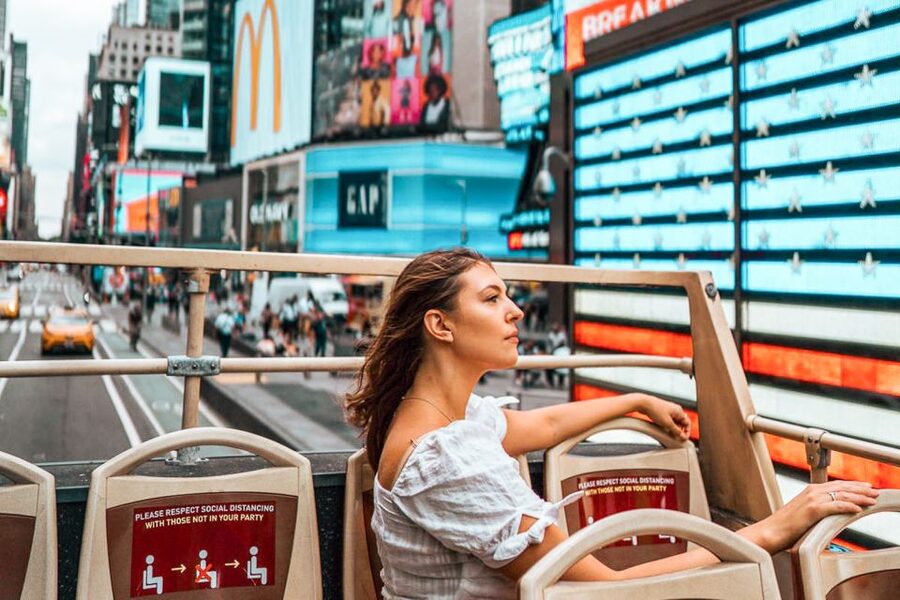 New York: Hop-on Hop-off Sightseeing Tour by Open-top Bus - The practical limits of a one-day ticket