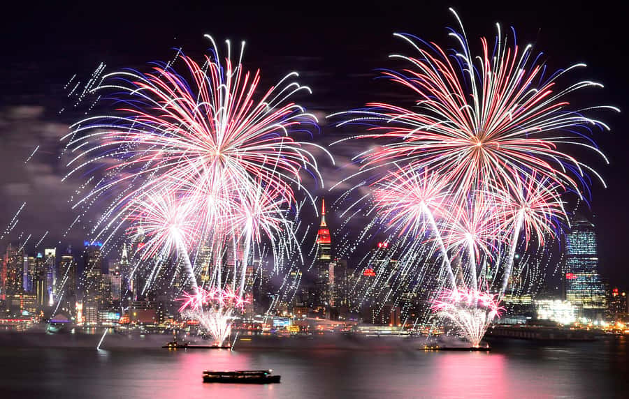 NYC: 4th of July Fireworks Party Cruise with Buffet & Drinks - Ellis Island and the Statue of Liberty at sunset