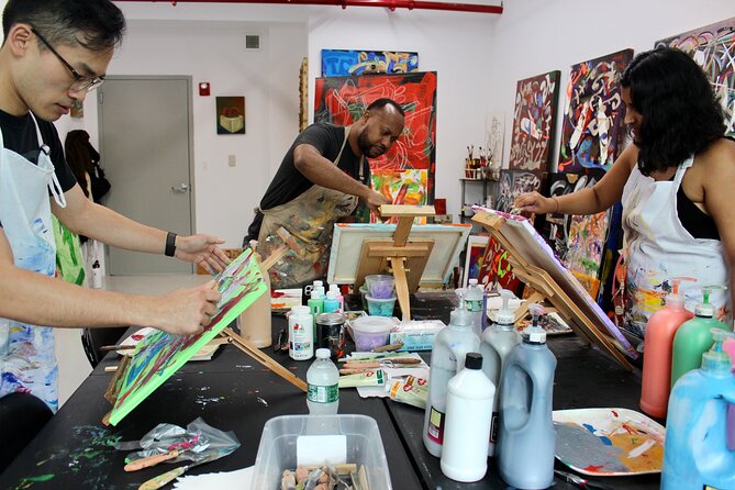NYC: Abstract Painting with Palette Knives – Small Group - The First 10 Minutes of Production: Practice Without Pressure