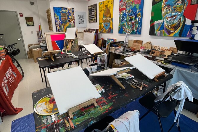 NYC: Abstract Painting with Palette Knives – Small Group - The Final 10 Minutes: Clean Up and Take Home a Poster