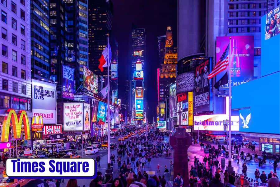 NYC : Big Apple City Lights & Broadway Express Tour 40 Mins - Broadway theaters and the city’s stage door stories