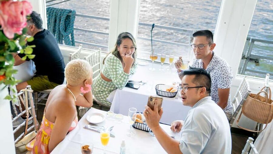 NYC: Bottomless Brunch Cruise - Brunch begins with a view from Pier 40