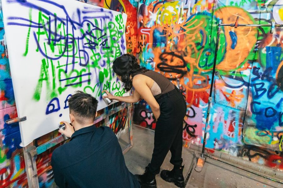NYC: Brooklyn Graffiti Workshop with Local Artist - What Ghost, Leaf, and the other artists add