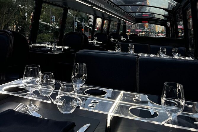 NYC Bustronome Gourmet Sightseeing Dinner tour Panoramic Bus - What $140 buys you in New York