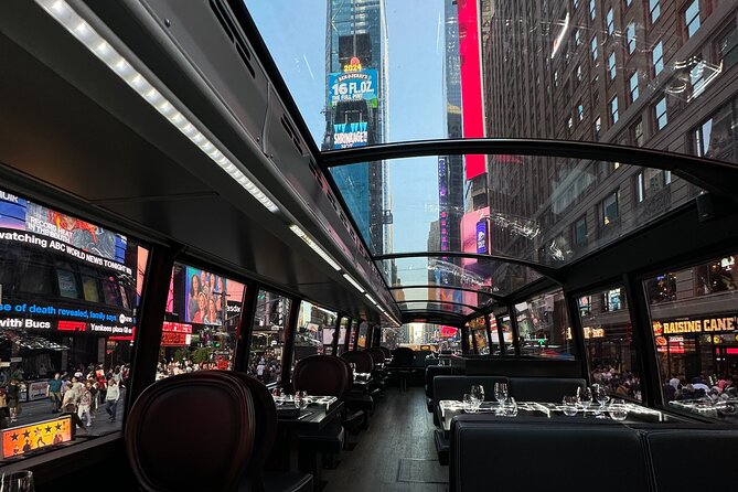 NYC Bustronome Gourmet Sightseeing Lunch Panoramic Bus - What lunch and service are like
