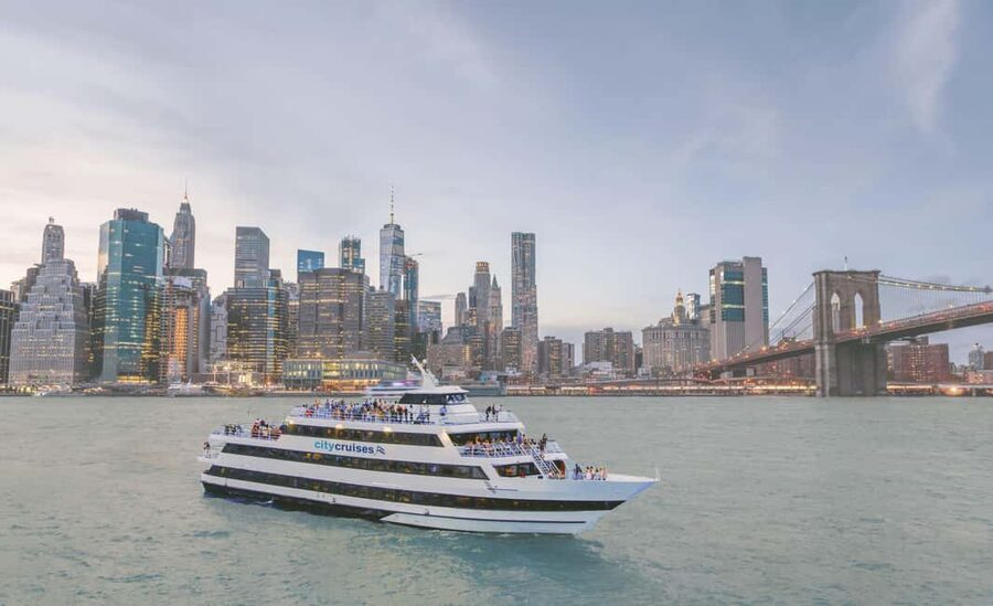 NYC: City Cruises Brunch, Lunch, or Dinner Buffet Cruise - The first views: Vessel, Empire State Building, and Chrysler Building