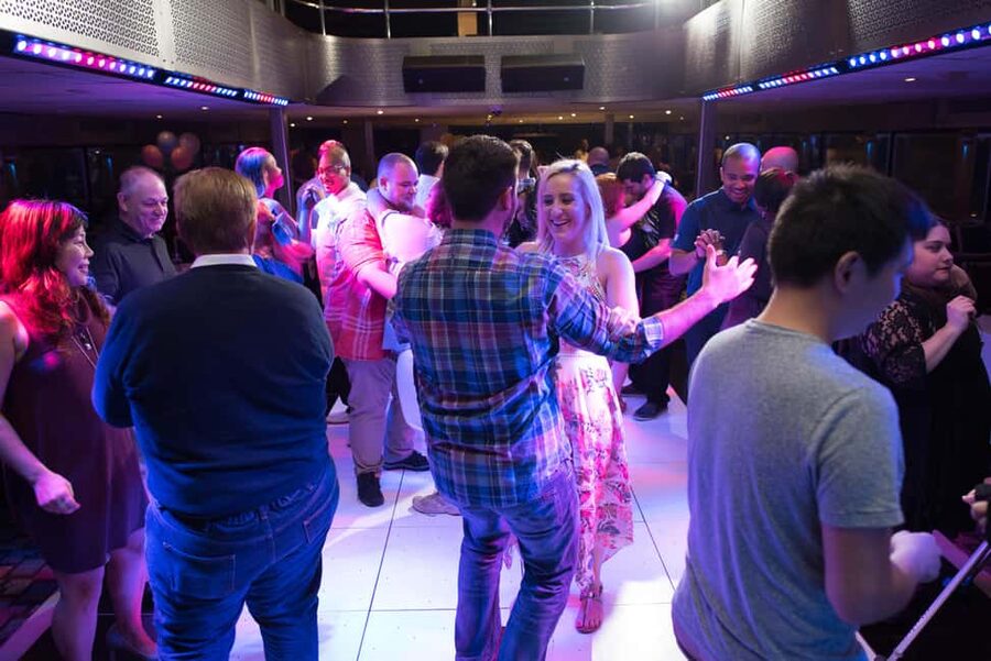 NYC: City Cruises Brunch, Lunch, or Dinner Buffet Cruise - DJ music, games, and the tone onboard