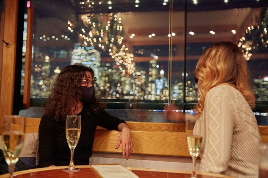 NYC: City Lights Yacht Cruise with Drink Included - The Hudson River skyline before Lower Manhattan