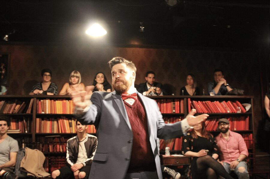 NYC: Drunk Shakespeare Ticket - Live Theatre and Cocktails - Watching one actor attempt the impossible