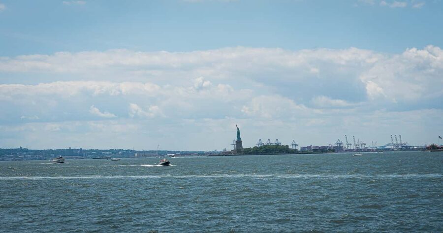 NYC: Half-Day Luxury Bus Tour with One World Access - The 9/11 Memorial and the Statue of Liberty view