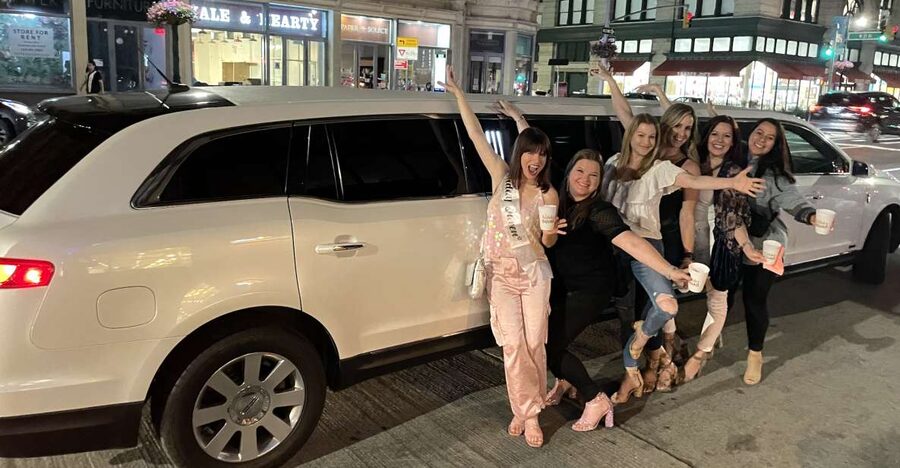 NYC Limousine Tour By Stretch Limo-King And Queen Limo NYC - Times Square ends the ride in classic New York style